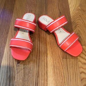 NWB Sole Society Elura Slide Sandals